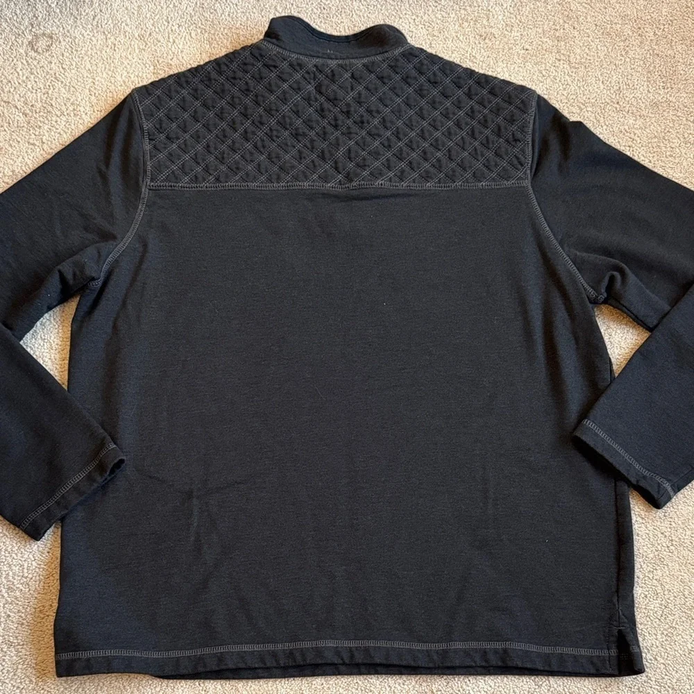 G.H. Bass & Co. Charcoal Quilted Half-Zip - Picture 4 of 5